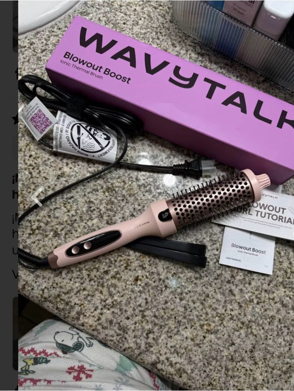 Wavytalk Blowout Boost Ionic Thermal Brush - Pink